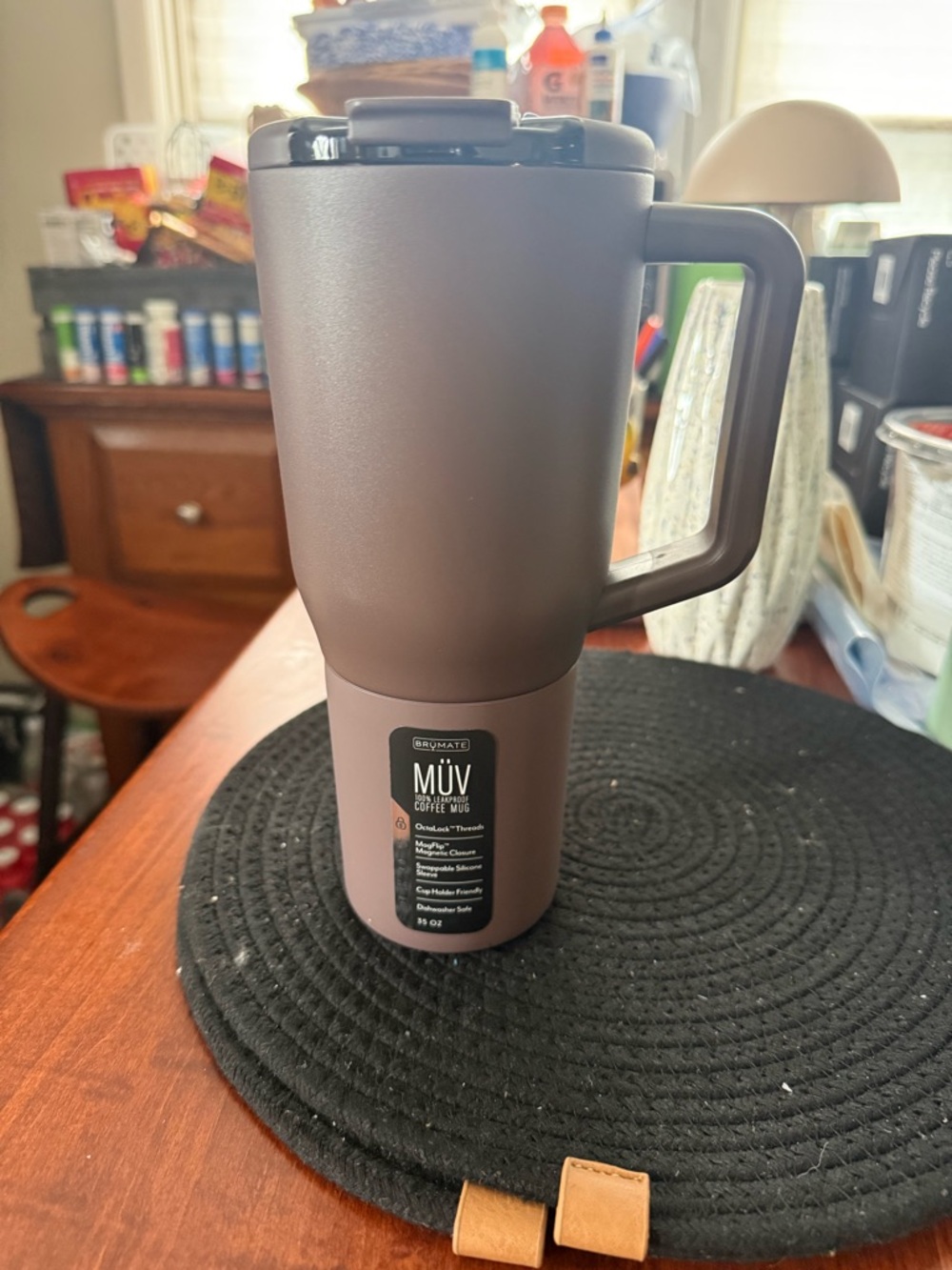 MŪV Insulated Travel Mug in Java - 35oz